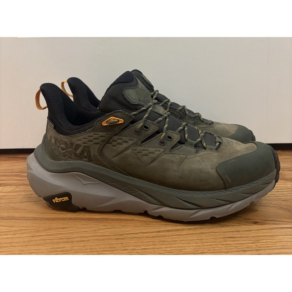 Hoka One One Men's Kaha 2 Low Gore-Tex Thyme Radiant Yellow Sneakers Size 11 D
